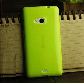 Силиконов гръб ТПУ гланц JELLY  CASE за Microsoft Lumia 535 / Lumia 535 DUAL зелен